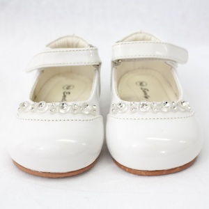 Girls White Patent Diamante Special Occasion Shoes Girls Formal Shoes childrensspecialoccasionwear